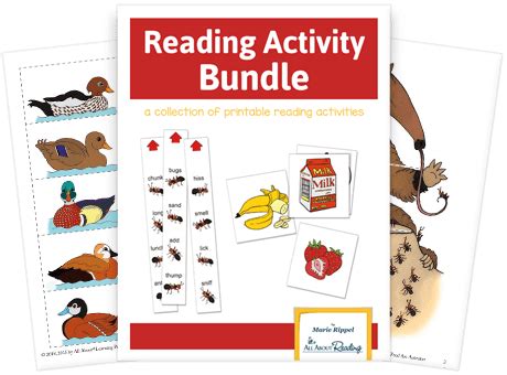 Reading Activity Bundle {Freebie} - Educational Freebies