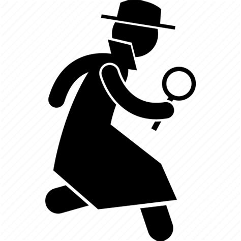 Detective Investigate Investigator Running Icon