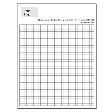 Graph Paper 14 Padded Custom Form Printing Service Designsnprint