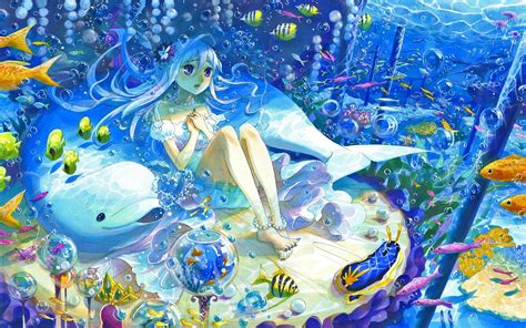 Ocean Anime Wallpapers Wallpaper Cave