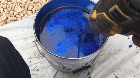You can build your own cabinets if. Blue glitter floor in private garage | Glitter floor, Blue glitter, Flooring