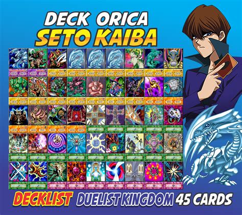 Seto Kaiba 45 Karten Deck Anime Orica Duelist Kingdom Etsy Schweiz