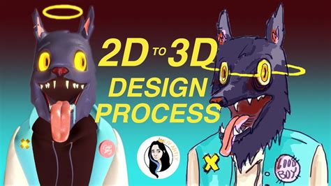 2d To 3d Character Design Process Youtube