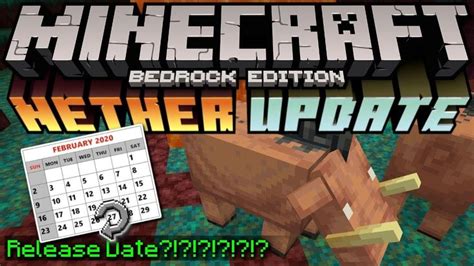 It hits both bedrock and java on june 8th, today. Minecraft Bedrock - NETHER UPDATE - BETA RELEASE DATE ...
