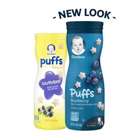 Gerber Graduates Puffs Cereal Snack Assorted Flavors 148 Ounce 6
