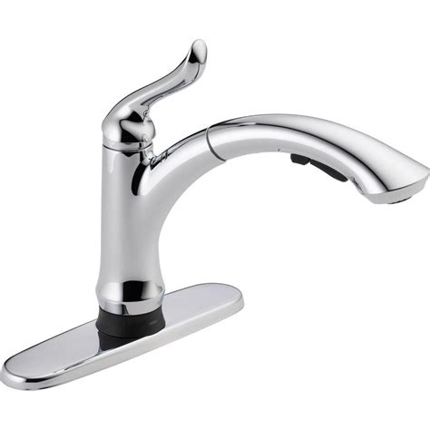 Get free shipping on qualified delta pull out kitchen faucets or buy online pick up in store today in the kitchen department. Delta Linden Single-Handle Pull-Out Sprayer Kitchen Faucet ...