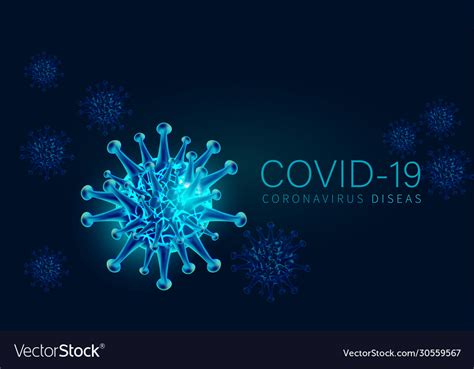 Covid19 19 Background Template Royalty Free Vector Image