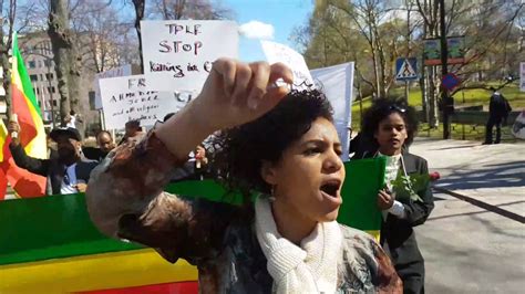 Ethiopian Demonstration In Sweden Stockholm May First Youtube