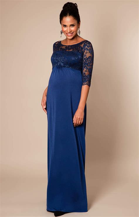 Lucia Maternity Gown Long Imperial Blue Getting Hitched