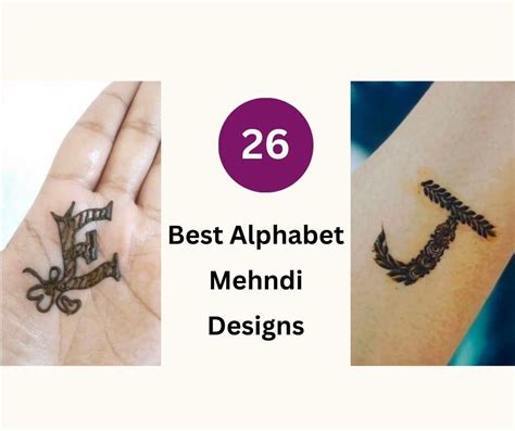 26 Stunning Mehndi Designs For Each Alphabet Fabbon