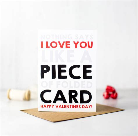 Nothing Says I Love You Funny Valentines Day Card By Heres To Us
