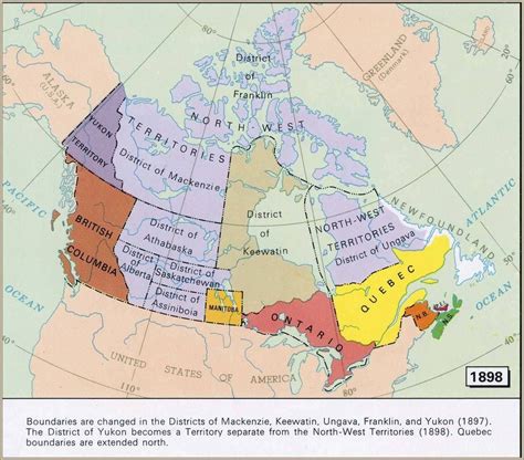 Canada In 1898 Canada Historical Maps Map