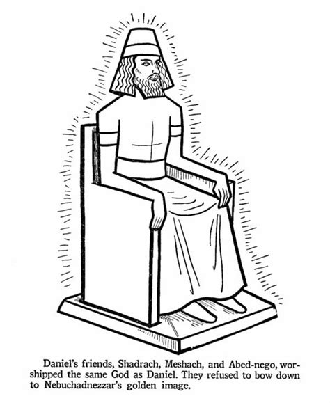 King Nebuchadnezzar Dream Statue Coloring Page Coloring Pages