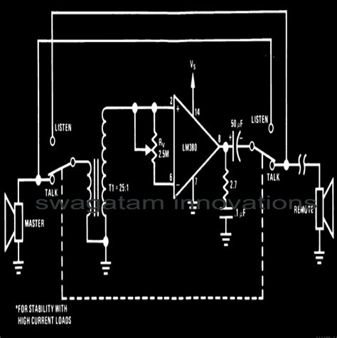 Simple Intercom Circuit Circuit Diagram Centre