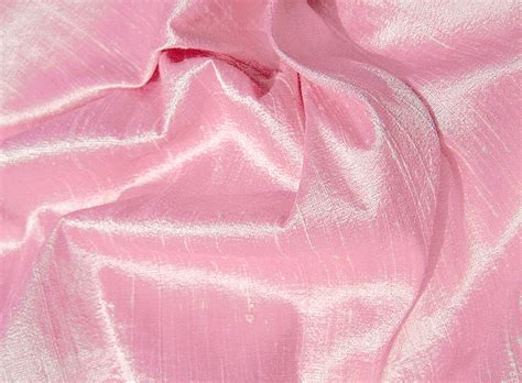 Sparkling Pink Iridescent Dupioni Silk Fabric Chadquilt