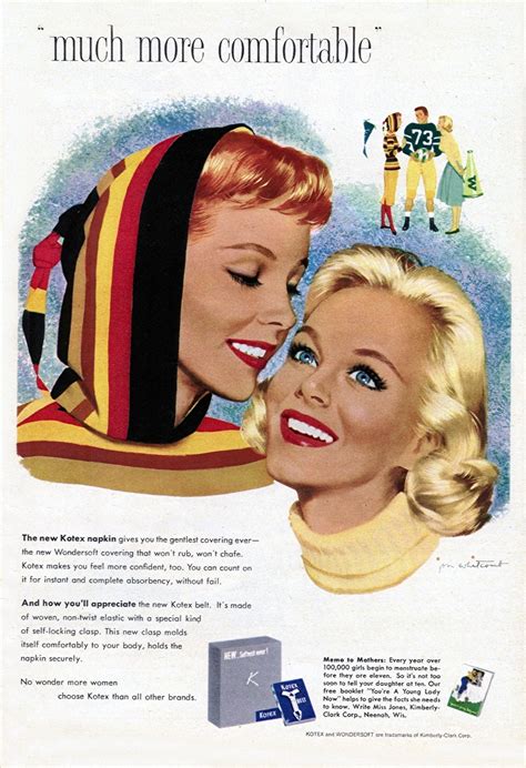 Glamorous Kotex Ads From The 1950s Vintage Everyday Advertising