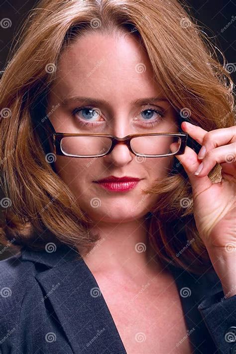 Stern Businesswoman Stock Photo Image Of Confidence 10147664