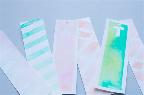 Diy Watercolor Bookmarks Craft Box Girls