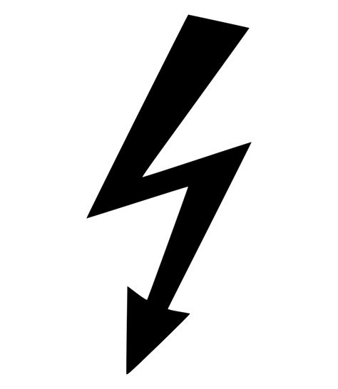 You may be able to type some of the danger symbols on keyboard. Free Lightning Bolt Silhouette, Download Free Lightning ...