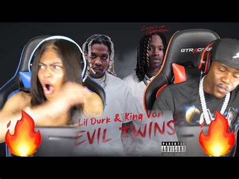 King Von Lil Durk Evil Twins Official Lyric Video Reaction Youtube
