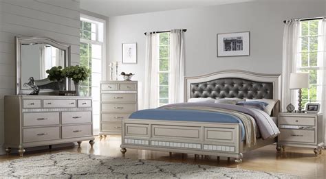 While you're browsing our trendy selection of gray sets, use our filter options to discover all the sets colors, sizes, materials, styles, and more we have to offer. Contemporary Silver Light Grey Tufted Queen Size Bedroom ...