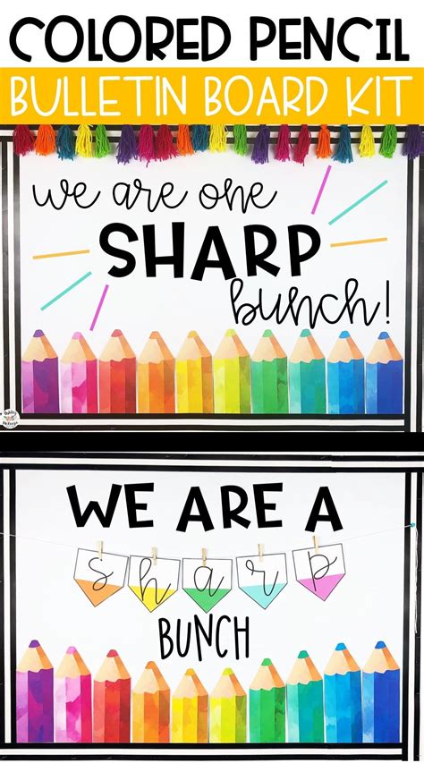 Colored Pencils Back To School Bulletin Board Or Door Kit Back To