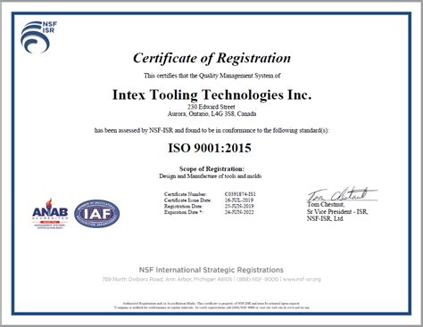 Iso 9001 Certified Intex Tooling