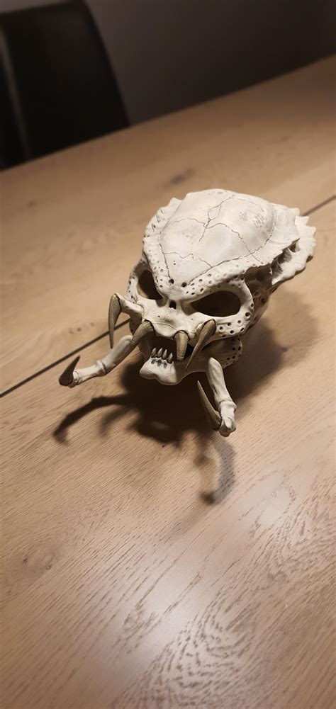 42 Hour Printed And Painted Predator Skull R3dprinting