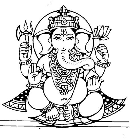 Hindu Gods Coloring Pages At Getcolorings Free Printable 38528 The