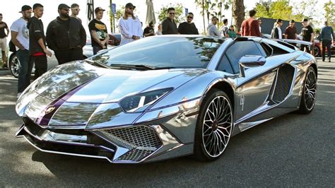 Gta Cars In Real Life Chrome Wrapped Lamborghini
