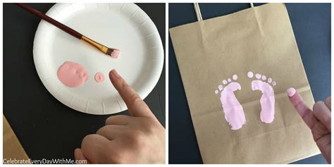 How To Make Baby Footprints With Your Hand Celebrate Every Day With Me