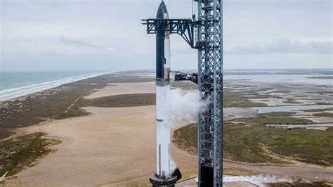 Spacex In Final Preparation For Starship Orbital Test Flight From Texas