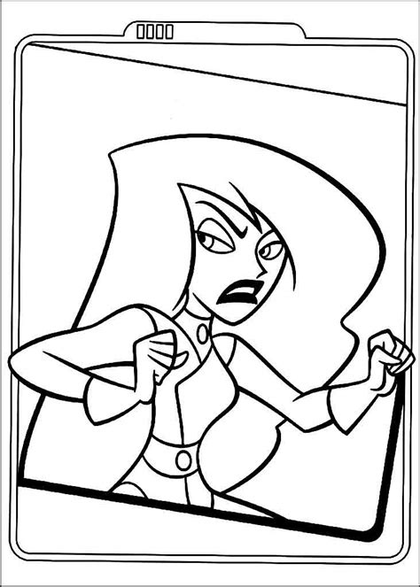 Kim Possible Coloring Pages Kim Possible Drawing