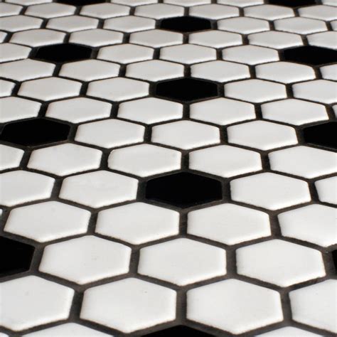 10 Black And White Hex Tile Decoomo