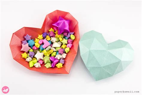 3d Paper Heart Tutorial And Template Make A 3d Paper Heart These Diy