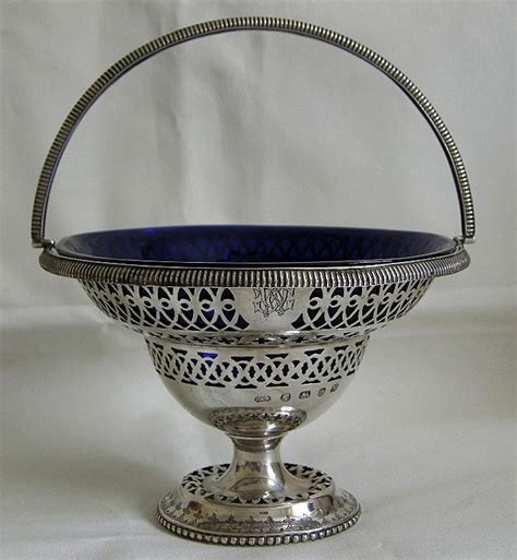 A Mid Victorian Sterling Silver Basket Circa 1861 Silver Basket