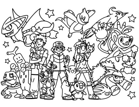Pokemon All Character Coloring Pages