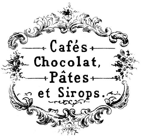 Via biodiversity heritage library (i, ii, iii) 6. Transfer Printables - French Cafe & Chocolat - The ...