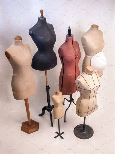 Vintage Tailor Dummy Mannequins High Quality Beauty And Fashion Stock