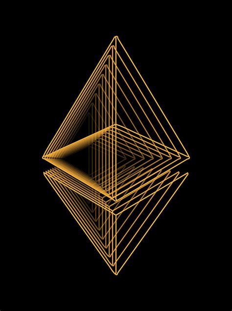 Ethereum Crypto Gold Digital Art T Digital Art By Jodoto Design