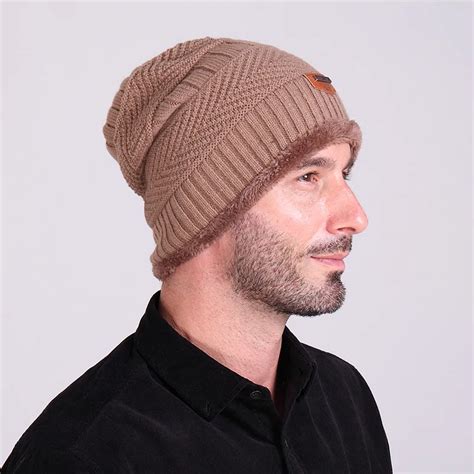 2017 Bonnet Skullies Men Winter Hat Boy Knitted Beanie Hats For Men