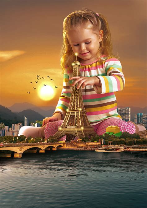 Manipulation Eiffel Tower On Behance