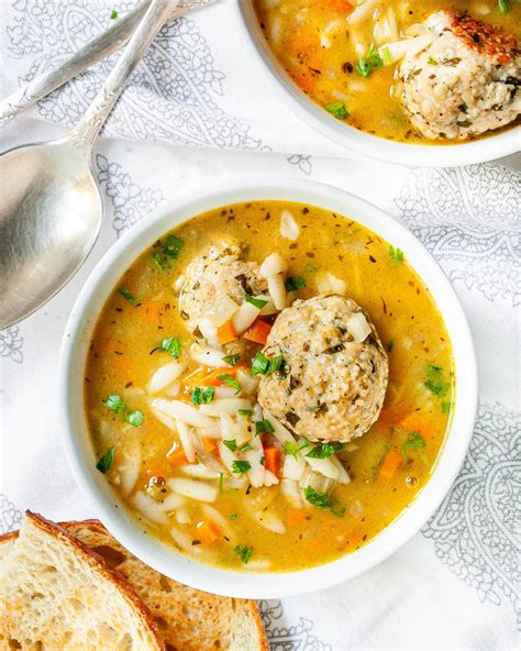 Well, we finally got a small tiny taste of the fall. Chicken Meatball Noodle Soup - Craving Home Cooked