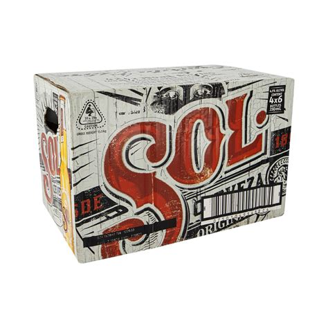 Sol Cerveza Mexican Import Lager Beer 24 X 330 Ml Bottles Woolworths
