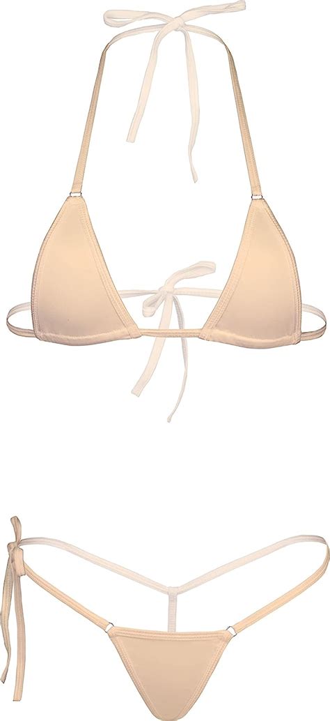 Amazon Com Dadress Extreme Sexy Mini Bikini Sets Pcs Swimwear G