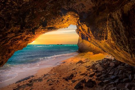 Beach With Caves Wallpapers High Quality Download Free