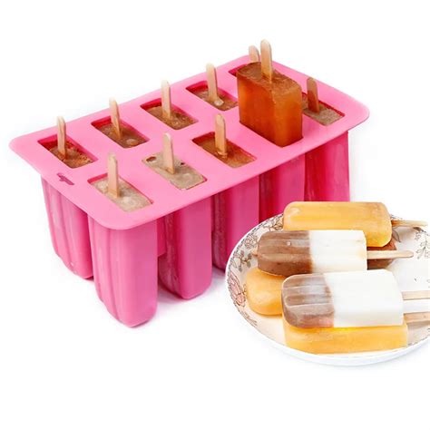 Cell Ice Cream Makers Mold Silicone DIY Popsicle Molds Ice Cube Moulds Dessert Molds Tray Ice