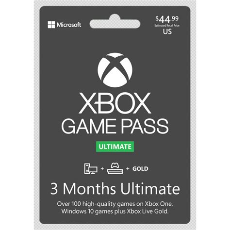 Xbox Game Pass Ultimate 3 Month Sub Card Interactive Communication
