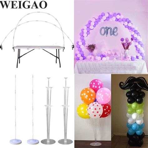 Weigao Plastic Balloon Column Stand Kits Arch Stand With Frame Base And