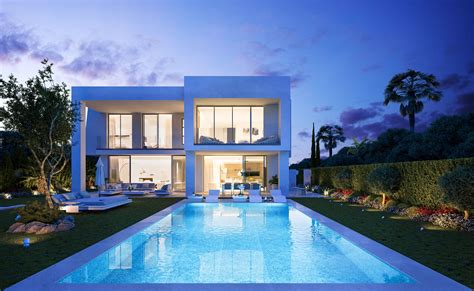 Real Estate Asesores | Modern villa design, Villa design, Greece house